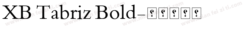 XB Tabriz Bold字体转换